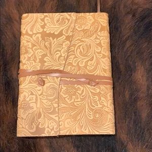 Tivoli embossed Italian leather journal